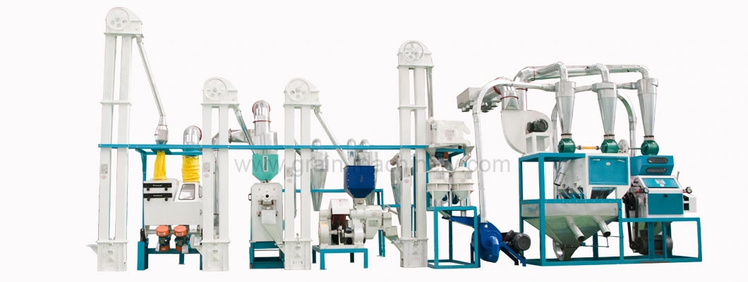 5-200t/D Complete Electric Maize Corn Flour Roller Grinding Mill Machine Line Price